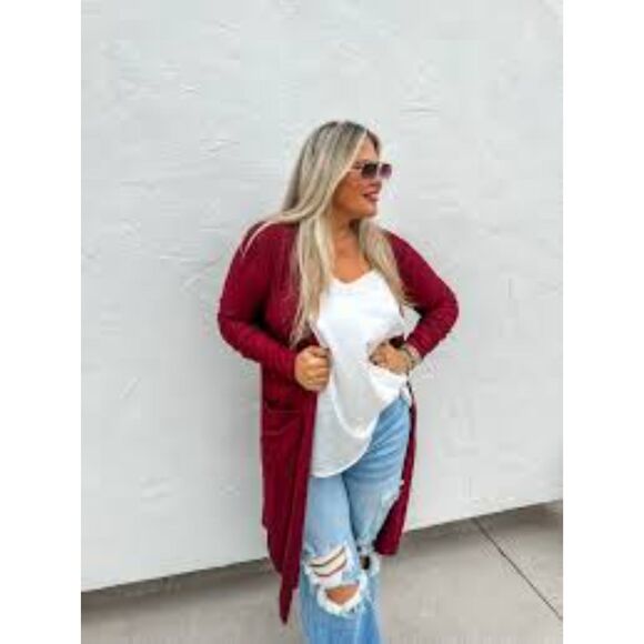 Blakeley Fall Sierra Cardigan Burgundy - Picture 1 of 2